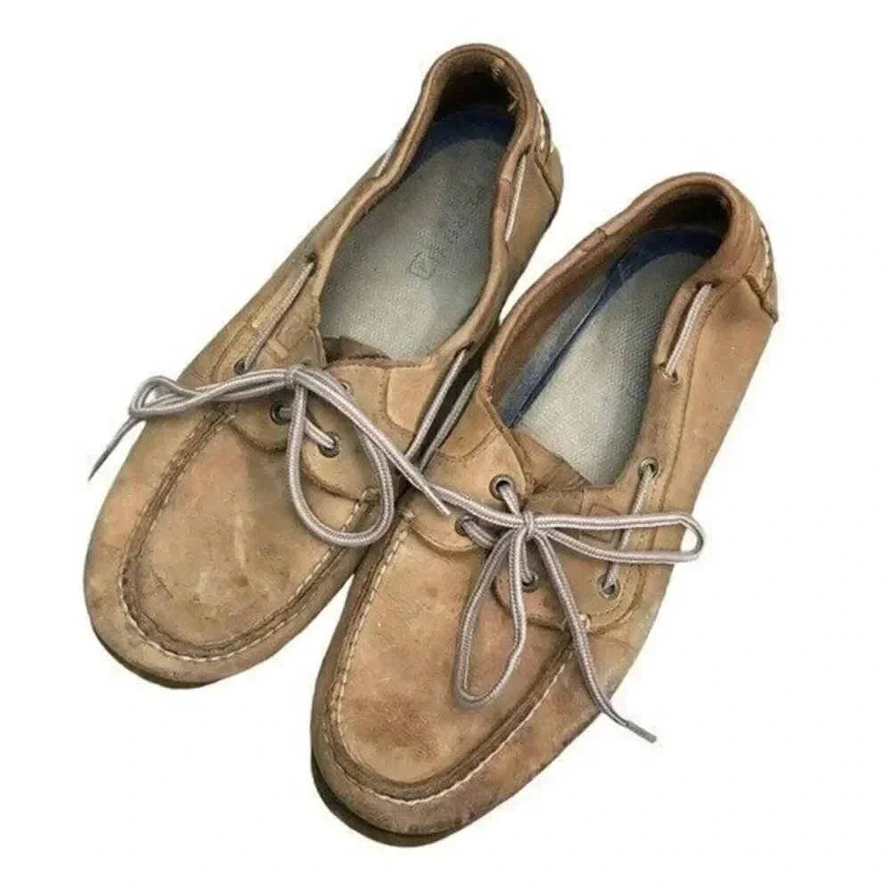 Sperry Leeward 2 Eye Lace Up Leather Boat Shoe 11